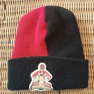 1994 Power Rangers Red Ranger Winter Beanie Hat vintage